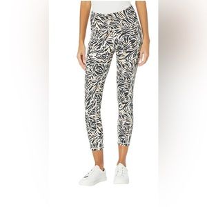 Lilly Pulitzer Luxletic Weekender Mid-rise Midi Leggings XL Zebra Print